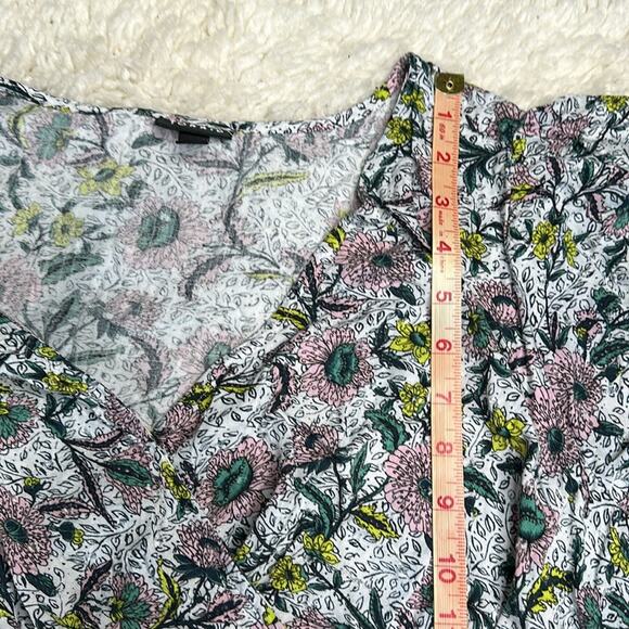 Torrid Ditsy Floral Faux Wrap Dress Textured Size 2 Plus Size 2X MIDI Flowy PP28 - Picture 7 of 12